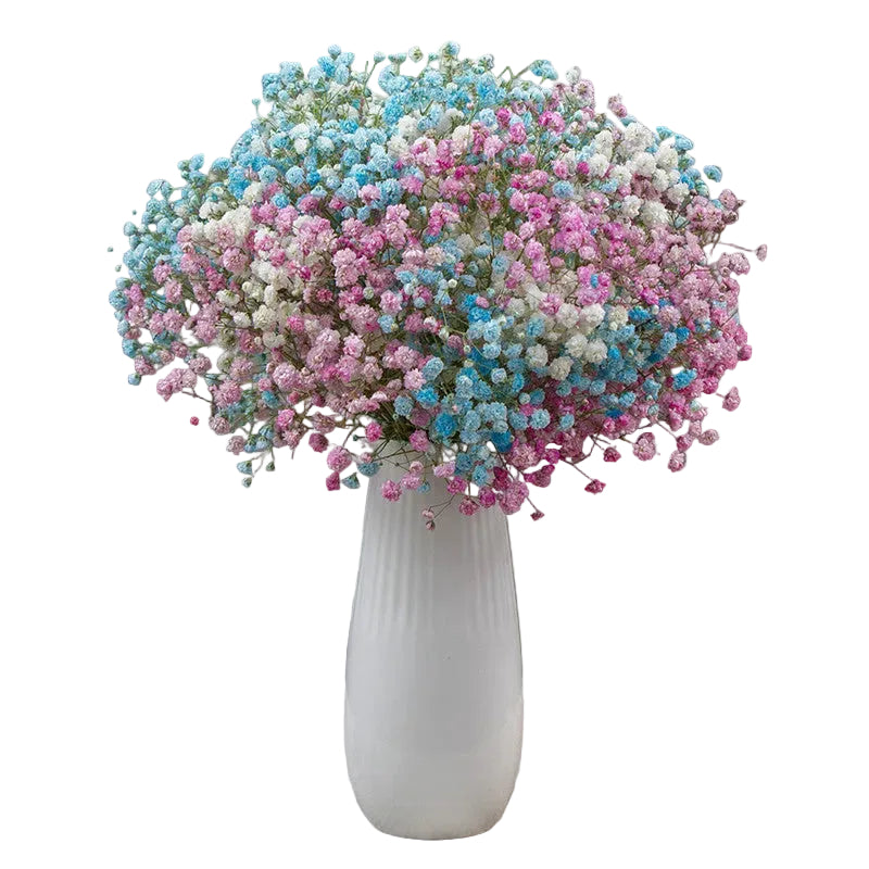 Artificial Dried Flower Bouquet – Decorative Faux Floral Arrangement for Living Room Decor (Vase Not Included)