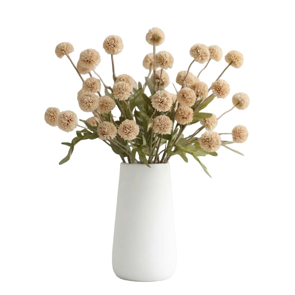 Artificial dandelion flower stem with 5 heads made of silk for home and wedding decoration