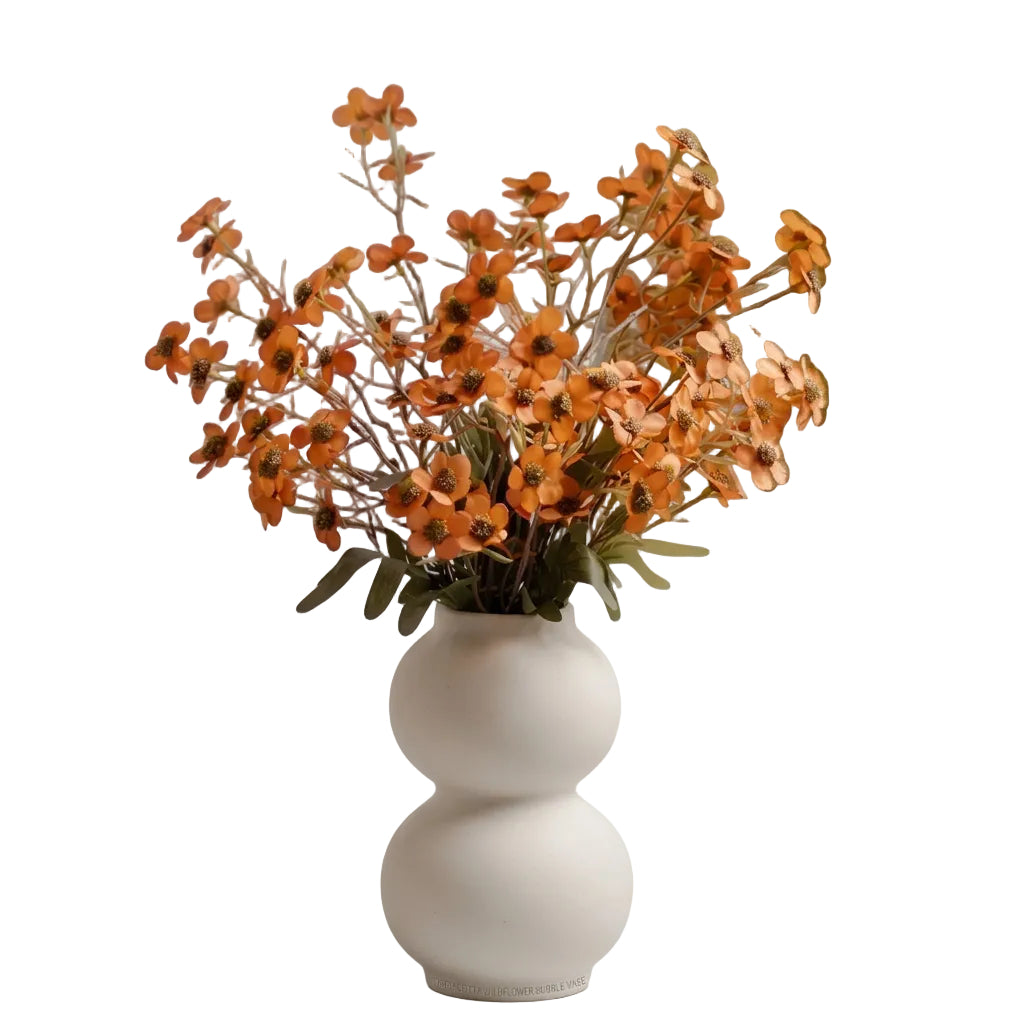 Artificial dried flower bundle in retro pastoral style for home decoration and wedding decor
