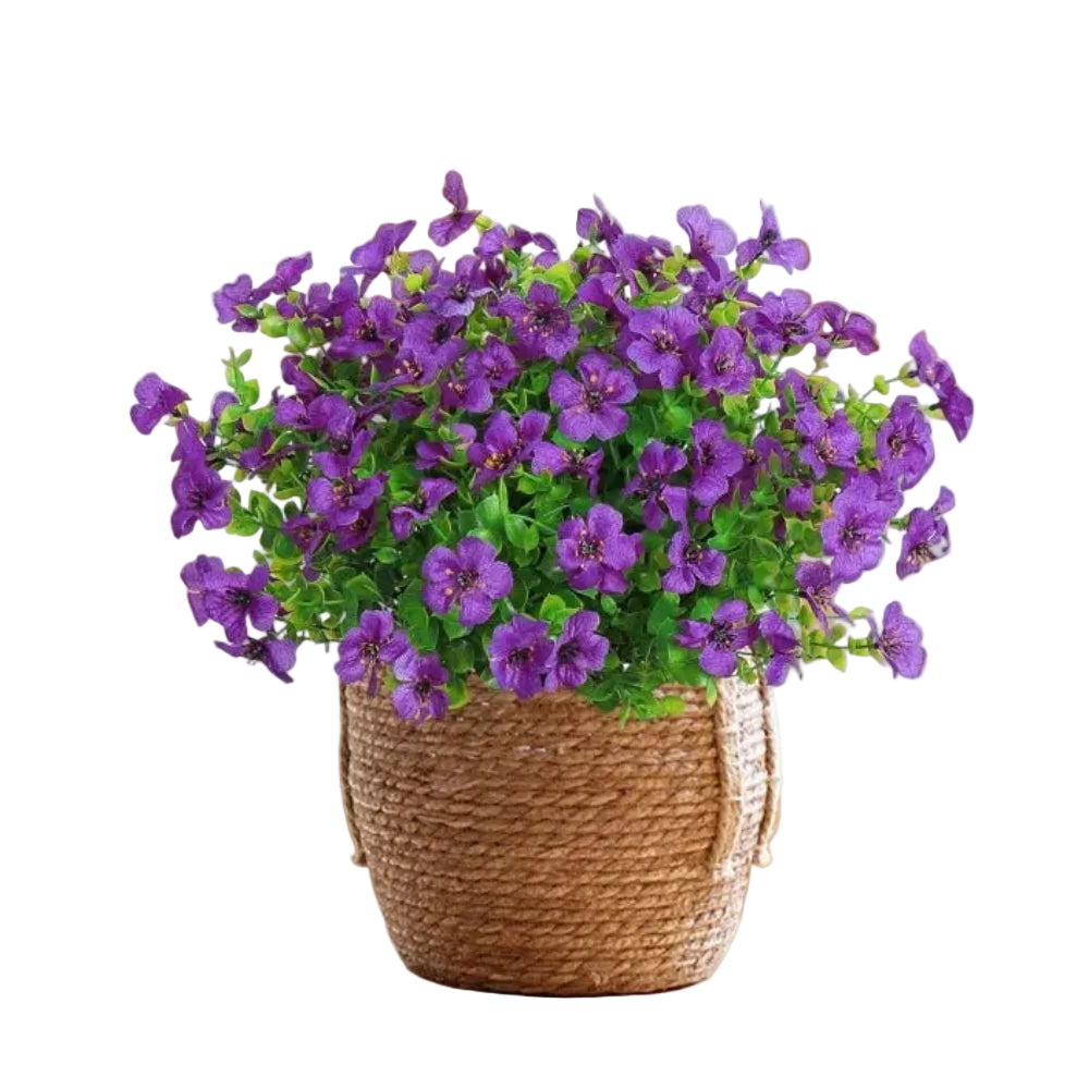 Artificial eucalyptus flower stem made of plastic for home, wedding and porch decoration