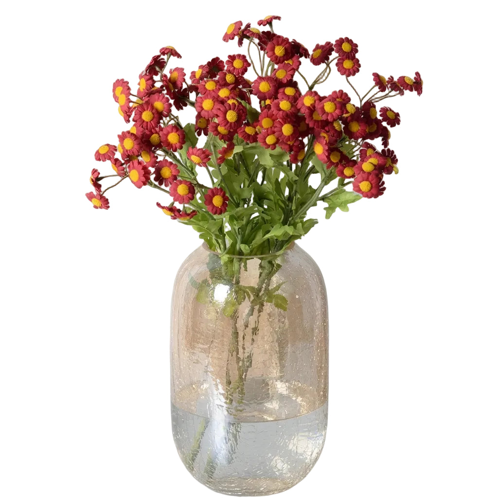 Artificial silk flower stem for home decoration and wedding decor with 52cm height