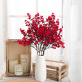 51cm Artificial Plum Blossom Stem – Realistic Silk Floral Decoration for Home & Office